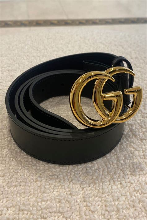 gucci shiny buckle belt